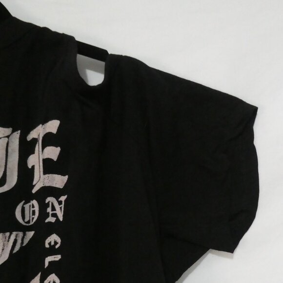 TORRID | size 1 | Black Indie Invasion Graphic T-Shirt | Cold / Cut-Out Shoulder - Picture 6 of 13
